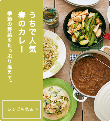 うちで人気の春のカレー