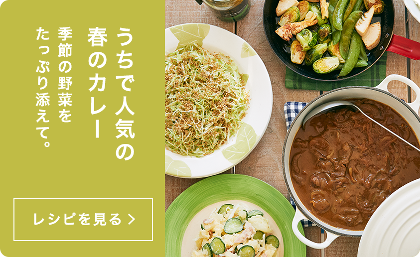 うちで人気の春のカレー